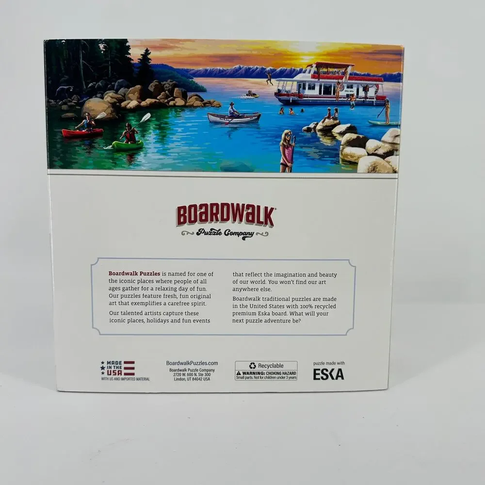Boardwalk Lake Tahoe California 500 Piece Jigsaw Puzzle Collectible
